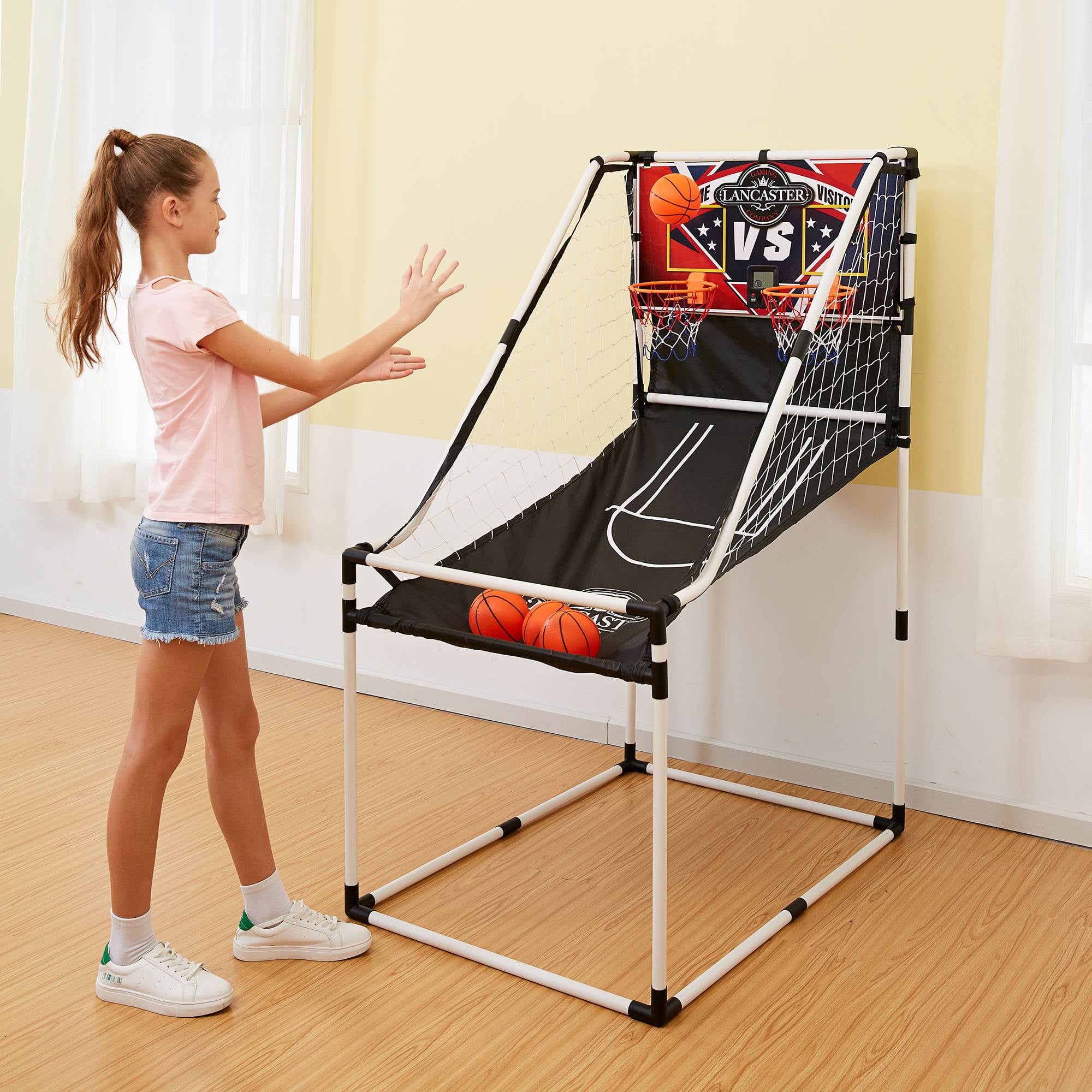 Lancaster Electronic Kids Indoor Bowling Alley Lane Arcade Game with Ball  Return 