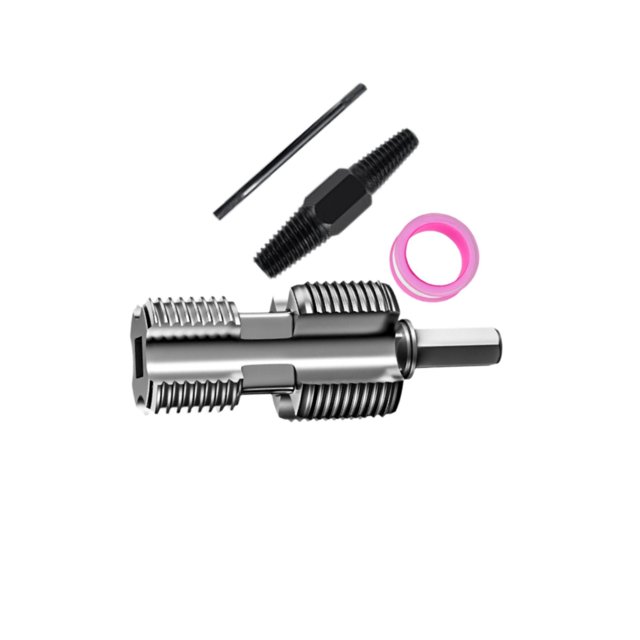 Ruiboury PVC Pipe Threader Opener Thread Maker Tools for Electric Drill Supplies Home with Long Rod with Wire Extractor