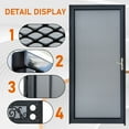 thumbnail image 3 of Sdstone Grisham Deluxe 36'' x 80'' Steel Security Door, 310-Black, 3 of 7