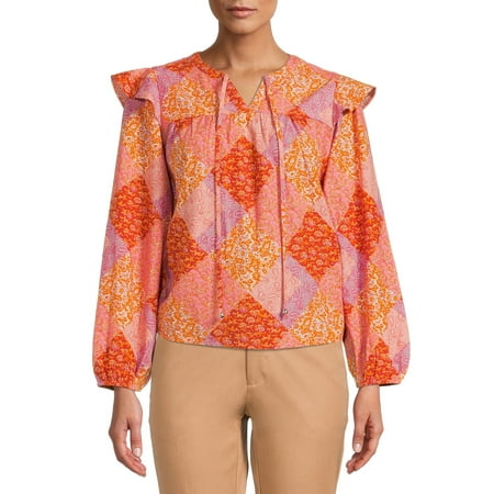 Time And Tru Women's Flutter Blouse