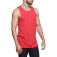 thumbnail image 6 of G-Style USA Men's Straight Hem Long Length Tank Top TT60 - Red - 5X-Large, 6 of 7