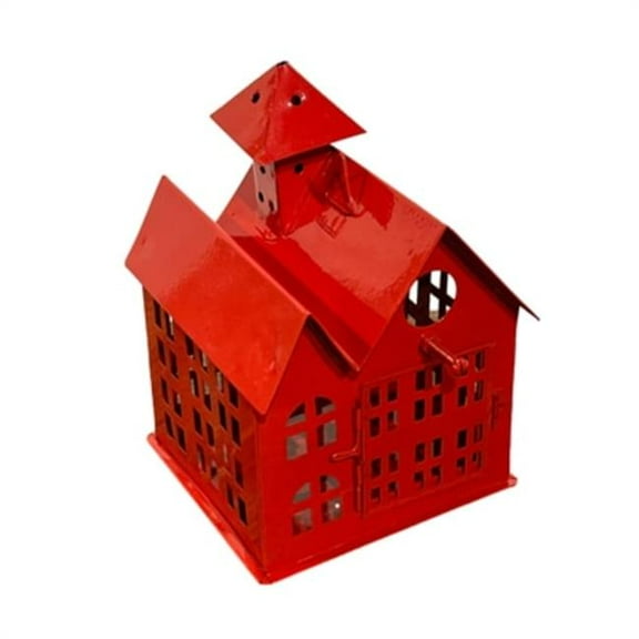 Metrotex Designs 11027 Small Fire House Bird House - Red