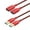 Red, variant on Mimifly USB 3.0 Extender Cable, 2FT, 2-Pack, USB A Male to Female Extension Cord for PC, Printer, Black