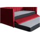 thumbnail image 5 of Cama Doble Makora Modelo Gambino de Lino Rojo, 5 of 8