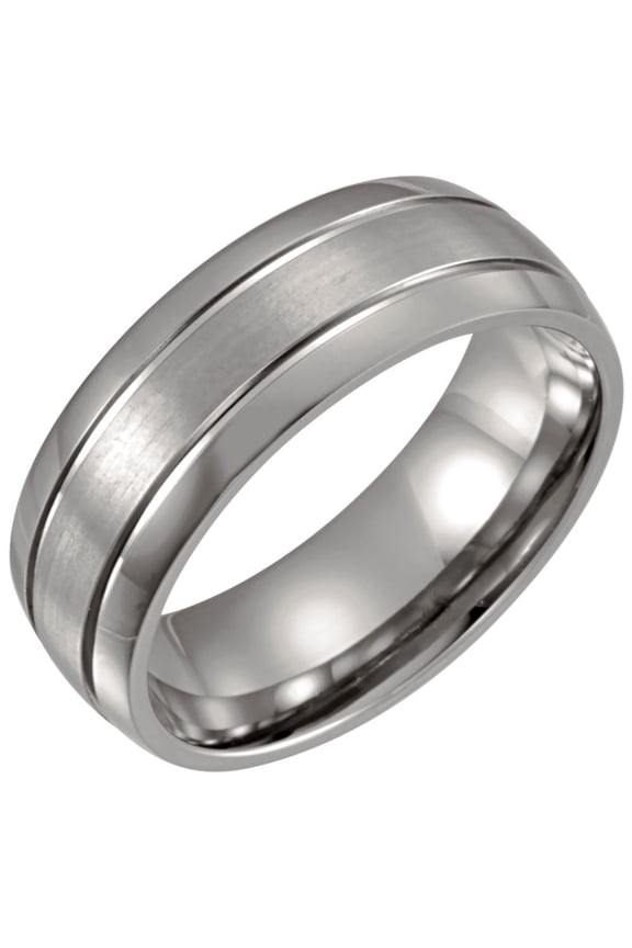 Titanium 8mm Wedding Ring Band Size 9.5