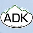 thumbnail image 2 of CafePress - ADK Oval Infant Bodysuit - Baby Light Bodysuit, Size Newborn - 24 Months, 2 of 4