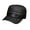 Black with line, variant on Men's Genuine Leather Baseball Hats & Caps Men Brand New S-pring Real Leather Caps ,Soft Feel