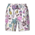 thumbnail image 4 of Lsque Mens Swim Trunks Summer with Flamingo Pattern - Bathing Suit Compression Liner - Beach Swim Shorts Swimwear - (S-3XL) - Stretch Quick Dry -Medium, 4 of 9