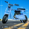 thumbnail image 3 of HKHS 99cc Gas Powered Mini Dirt Bike, 21MPH Off-Road Motorcycle for Kids and Adults, Dual Disc Brakes, Rear Suspension, As Gifts for Kids, Halloween Gift, Christmas Gift, 3 of 8