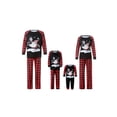 thumbnail image 2 of Diconna Family Christmas Party Parent-Children Printed Cartoon Long Sleeve Pajamas Set, 2 of 9