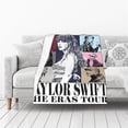 thumbnail image 3 of Manta de franela de la cantante Taylor Swift, cálida y suave, para sofá cama, colcha, regalos para fanáticos, 3 of 5