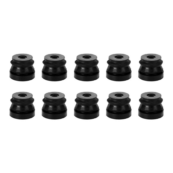 Hearth & Gear 10 Pack Black Rubber Washers Absorbing For Power (Circular Saw Drill) | Flexible Hardware Spacers (2.2/2.5cm Size) Stainless Steel Angle Bracket 1/2 Edge Finders Brass Protractor Right