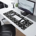 thumbnail image 2 of Long Mouse Pads for Desk,Halloween Doodle Pumpkin Pattern Desk Mats on Top Of Desks, Desk Mouse Pad Extra Large with 3mm Non-Slip Base and Stitched Edge for Gaming,Office,Work,Home 31.5"x11.8", 2 of 6