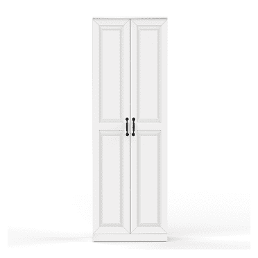 Storage Cabinet/Pantry cabinets, Soft White Finish, 71" Tall Wood Cupboard with 2 Door and 3 Adjustable Shelves for Kitchen, Dining Room, Living Room, Bathroom (Style 1)