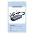 thumbnail image 5 of Adaptador Ethernet Gigabit USB Tipo-C para Transferencia de Datos de 1000 Mbps, RJ45, para Disco Duro Portátil, Consola de Juegos, 5 of 5