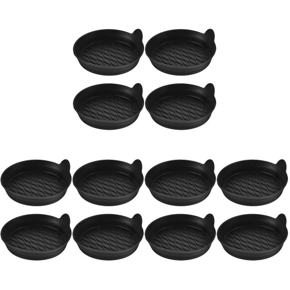12 pcs Circular Silicone Drink Coasters Set - Anti-scald, Anti-skid Cup Mats for Beverage Cups and Glasses