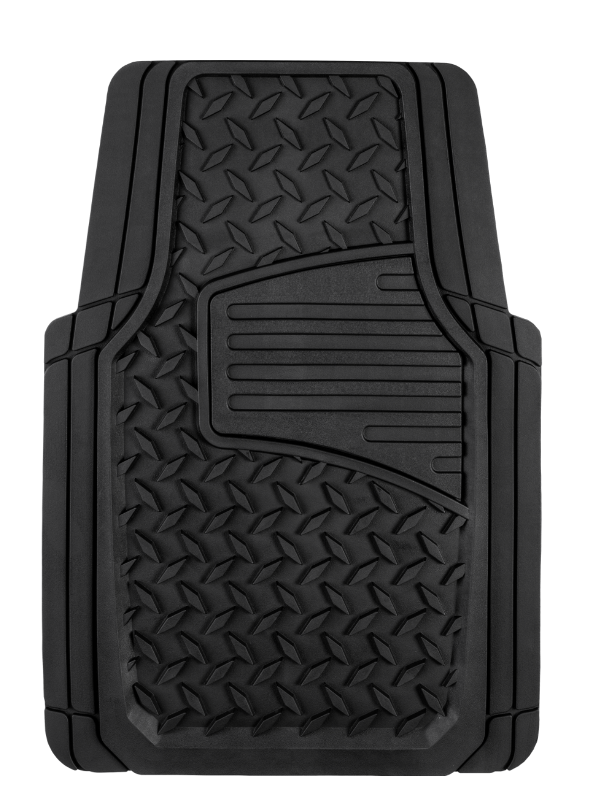 Auto Drive 2-Piece Diamond Plate Floor Mats, Black photo 7