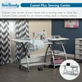thumbnail image 5 of Sew Ready Comet Plus Hobby/Office/Sewing Desk with Fold-Down Top, Height Adjustable Platform, Bottom Storage Shelf and Metal Drawer, 5 of 16