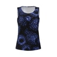 thumbnail image 4 of Lsque Blue-Purple Raspberries Printed Workout Tank Tops for Women, Athletic Sports Tank Tops, Compression Sleeveless Dry Fit Shirts,Sleeveless Yoga Shirt-Large, 4 of 9