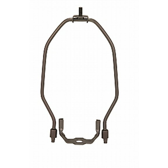 Satco 8in Heavy Duty Harp 1/8 IP Saddle 1/4-27 Thread Dark Antique Brass