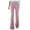 Pink, variant on Female Women Pants Casual Business Pants for Women From Top Solid Color High Waist Slim Micro Bottoms Corduroy Elastic Waist Casual Pants S