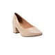 thumbnail image 2 of Zapatilla cerrada Vizzano 1220315 tacón bajo Charol beige 24.5, 2 of 8