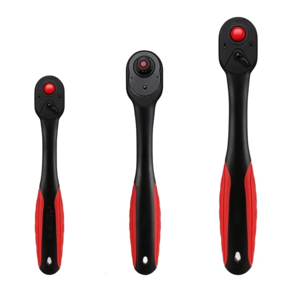 Professional Ratcheting Wrench Set 3pc, 72T Bidirectional, Hardened Steel, Drive for Optimal Torque