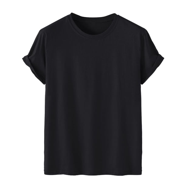 Hombres Casual Cuello Redondo Sólido Jersey Estampado Pantalones Cortos Mangas Camiseta Blusa Pompotops oipoqjl32267