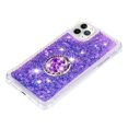 thumbnail image 4 of Funda para iPhone 11 PRO MAX con Brillo Líquido Flotante, Purpurina, Parachoques y Anillo Giratorio Soporte, 4 of 5
