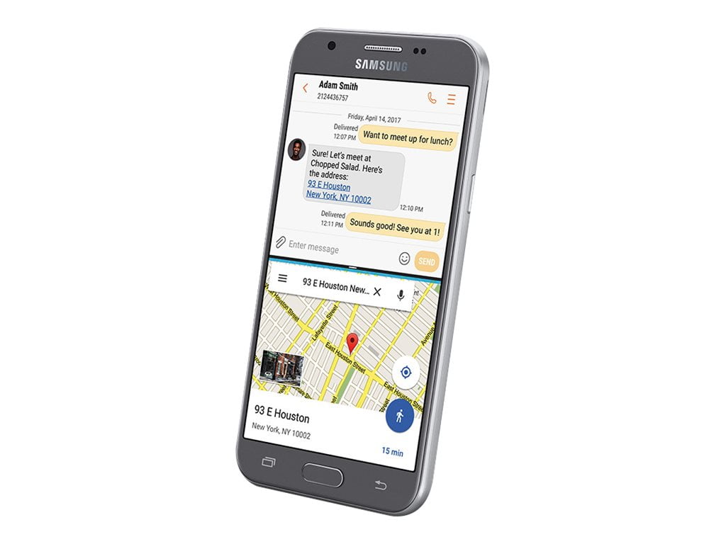 Samsung Galaxy J3 16GB, Silver (AT&T)