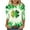 Multicolor8, variant on biudgviw Womens St Patrick's Day Shirts Printed Graphic Tees Fashion Casual Tie Dye Crewneck 3/4 Sleeve Tops Festival Outfits