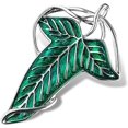 thumbnail image 1 of Broche elegante de hoja de árbol verde de elfo de Navidad para mujer y hombre, traje, colgante, collar, capa, broche, joyería, 1 of 4
