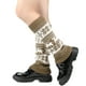 thumbnail image 4 of Thickened Christmas Socks With Snowflake Deer Patterns Winter Warm Ankle Cuffs Cozy Knitted Leg Warmers Stacking Socks And Woolen Sock Covers For Fall Winter, 4 of 6