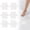 White, variant on Bathtub Non-Slip Stickers, Glow in Dark PEVA Shower Safety Decals for Tubs Floors Stairs (Green 10cm)