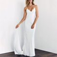 thumbnail image 2 of Vestido de novia SHANDUAO, estilo bohemio, tirantes finos, satén, sirena, 2 of 7