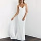 thumbnail image 2 of Vestido de novia SHANDUAO, estilo bohemio, tirantes finos, satén, sirena, 2 of 7