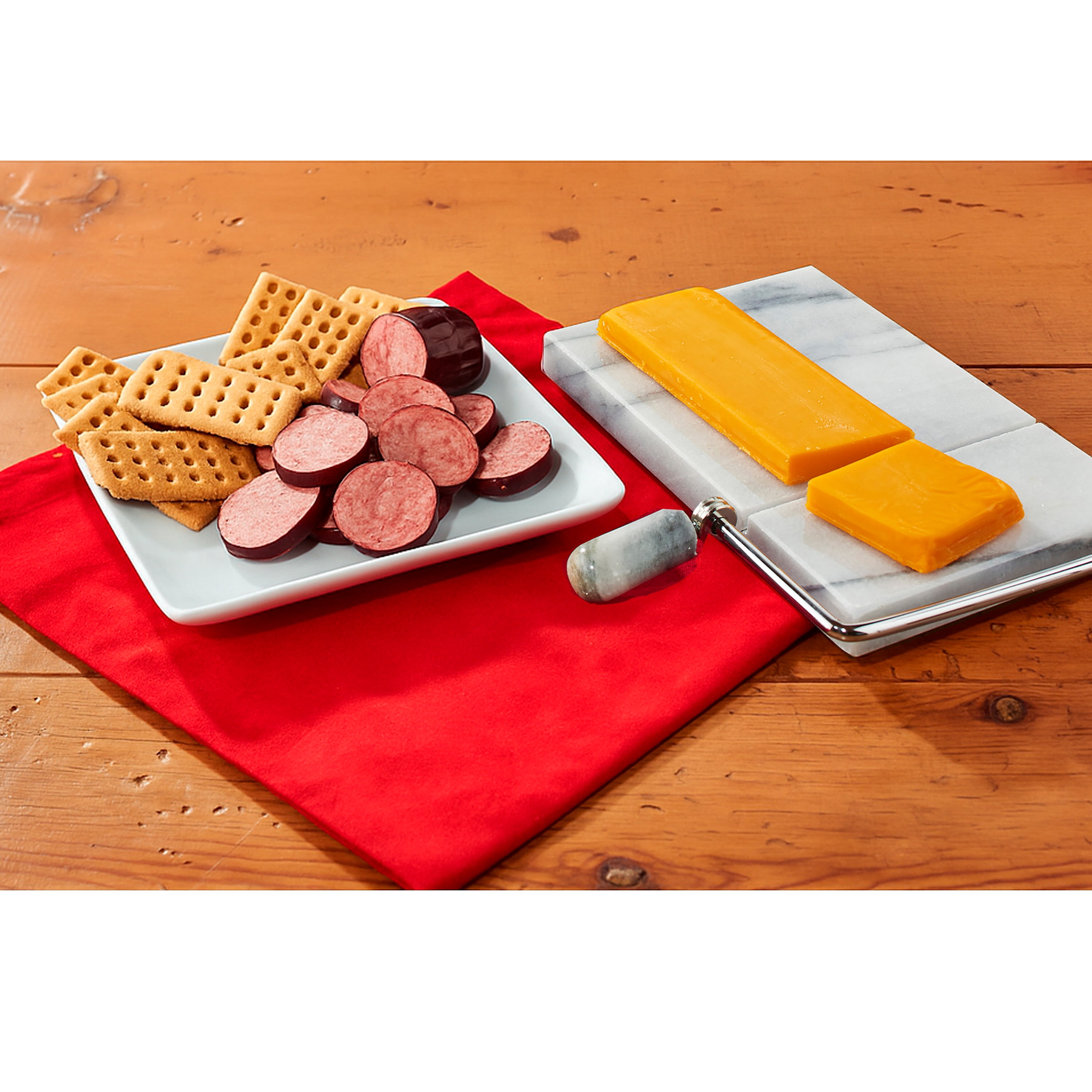 Hillshire Farm Marble Cutting Board Meat, Cheese and Crackers Holiday Gift Set, 10.2oz
