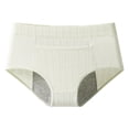 thumbnail image 2 of Period Underwear for Women Leakproof High Waist Washable Reusable Briefs for Postpartum Recovery & Incontinence Light Green L, 2 of 3