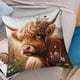 thumbnail image 4 of Herunwer Highland Cow Throw Pillow Covers Decorative Throw Pillows Cow Decor for Bedroom Decor Highland Cow Bedding Soft Flannel Fluffy Couch Pillow Covers, 4 of 6
