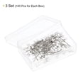 thumbnail image 3 of Uxcell Sewing Pins Ball Glass Head Straight Quilting Pin for Sewing, White 3 Set, 3 of 5