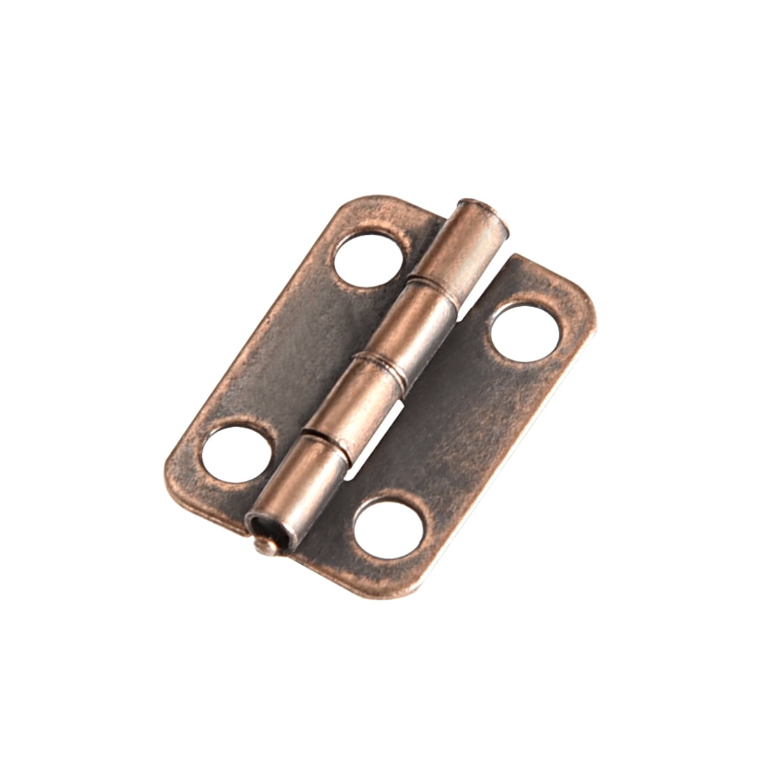 GTHER 4PCS 35x23mm Antique Mini Retro Hinges with Screws for Wooden Box Gift Wine Jewelry Box Chest Case Bronze 