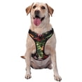 thumbnail image 1 of Kdxio Watercolor Tropical Flowers Print No Pull Dog Harness Adjustable Reflective Oxford Easy Control Medium Large Dog Harness for Training and Everyday-Large, 1 of 6