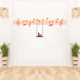 thumbnail image 1 of Woman and a Pet Cat Silhouette Hanging on Musical Notes with Creative and Colorful Design for Living Room Vinyl Wall Decal - Beautiful Unique and Cute Art of Music for Relaxing Bedroom Wall Decoration, 1 of 4