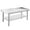 No wheel, variant on ChaoLink 24x24 inch Stainless Steel Equipment Grill Stand Table with Adjustable Storage Undershelf,Stand Grill Table,for Home Commercial Restaurant Kitchen