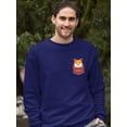 thumbnail image 2 of Cute Pocket Corgi Sweatshirt Men -Image by Shutterstock, Male XX-Large, 2 of 4
