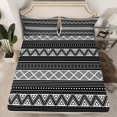 thumbnail image 2 of Homewish Hippie Aztec Boy Girl 4-Piece Full Size Sheets,Bohemian Tribal Bed Sheets,Abstract Geometric Lightweight Sheet Sets,Microfiber Bedroom Decor, 2 of 7