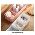 thumbnail image 4 of Caja de almacenamiento Cateissary 3 rejillas organizadores de maquillaje Rosa, 4 of 6