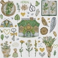 thumbnail image 4 of Hilo Algodón Ecológico Bordado Parcial Kit Punto Cruz Hierbas Contadas 14 Quilates 53x53cm, 4 of 8