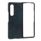 thumbnail image 3 of Funda de teléfono con patrón de cuero empresarial Funda de teléfono a prueba de golpes para Samsung Galaxy Z Fold 3Azul, 3 of 5