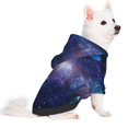 thumbnail image 2 of Goofa Planets Stars And Galaxies1 Pattern Small Dog Sweater Hoodies Pet Grey Hooded Soft Fleece Sweatshirts with Pocket Fall Winter Puppy Cat Sweaters Warm Clothes-X-Large, 2 of 8